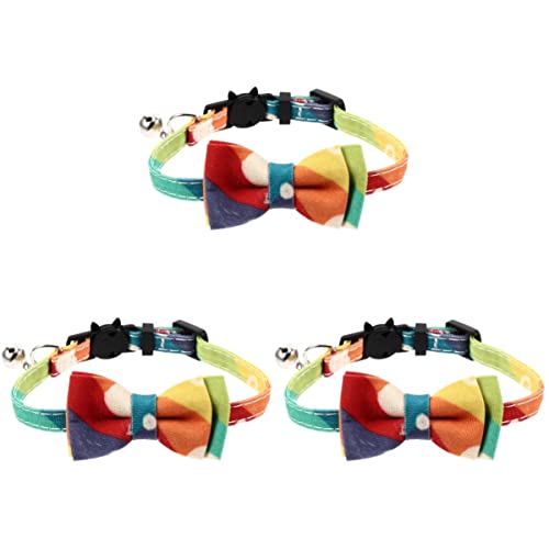 Mipcase 3 Stücke Haustier Fliege Kragen Einstellbare Katze Halskette Weiche Material Atmungsaktiv Für Größen Party-Ready Mipcase 3 Stücke Haustier Fliege Kragen Einstellbare Katze Halskette Weiche Material Atmungsaktiv Für Größen Party-Ready von Mipcase