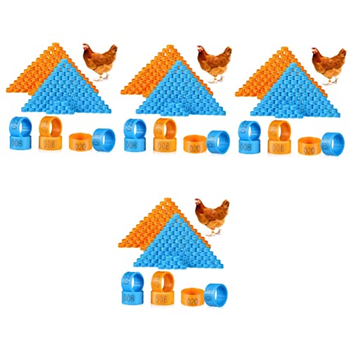 Mipcase 800 STK Hühnerfußring Hühnerbeinbänder Mehrfarbig Hühneridentifikationsbein Hühnerleine Hühnerhelm Hühnerstall Für 6 Hühner Hühnersattel Etiketten Für Hühnerkeulen Trommelstock Abs von Mipcase
