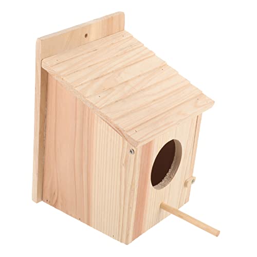 Mipcase Hängendes Vogelhaus Aus Holz Für Kleine Vögel Dekorative Nistbox Für Garten Robust Und Natürlich Für Wellensittiche Und Andere Kleine Vögel Naturholzfarbe Mipcase Hängendes Vogelhaus Aus Holz Für Kleine Vögel Dekorative Nistbox Für Garten Robust Und Natürlich Für Wellensittiche Und Andere Kleine Vögel Naturholzfarbe von Mipcase