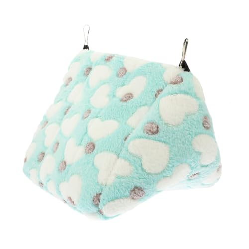 Mipcase Hamster Hängematte Hamsterhausbett Hamster Wärmebett Hamsterzelthaus Hamster Warmbetthaus Eichhörnchen Ruhehaus Kleines Hamsterbett Kaninchen Ruhebett Hellgrüne Baumwolle von Mipcase