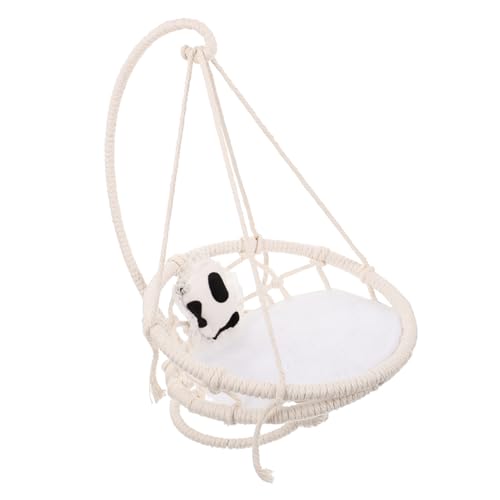 Mipcase Hamster Hängematte Hamsterversteck Betthängematte Schaukelbett Für Haustiere Kleintierhängematte Warmes Hamsterbett Hamster-hängehaus Igelbett Chinchilla Baumwollseil Baumwolle von Mipcase