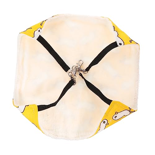 Mipcase Hamster Hängematte Kleintier-hängekäfig Vogelversteck Kleine Haustierkäfig-hängematte Plüsch Weiches Spielzeug Eichhörnchen Bettwäsche Banane Warm Halten Baumwolle von Mipcase