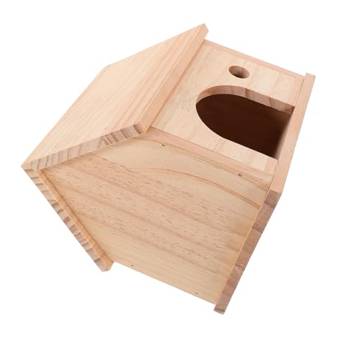 Mipcase Hamsterhaus Gießen Kaninchenstall Schweine Rennmaus Kleines Hamsterversteck Chinchilla-hütte Hamsterkäfig Hamster Verbirgt Sich Hängematte Hamsterspielzeug Käfige Hund Heu Hölzern von Mipcase