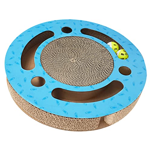 Mipcase Kratzbaum Für Katzen Kratzunterlage Verschleißfest Gewelltes Für Katzenspielzeug Scheibe Glocke Zubehör Zufällige Farbe Mipcase Kratzbaum Für Katzen Kratzunterlage Verschleißfest Gewelltes Für Katzenspielzeug Scheibe Glocke Zubehör Zufällige Farbe von Mipcase