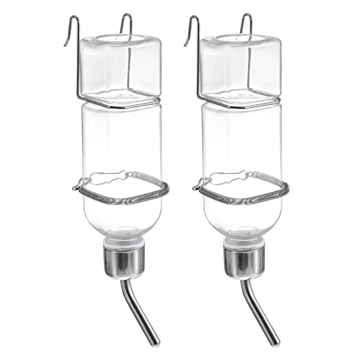 Mipcase Wasserflasche Für Kleintierkäfig 2 Stück 180 Ml Kunststoff Hasen-futterspender Haustier-trinkflasche von Mipcase