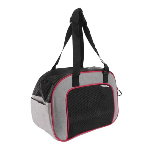 Mipcase Haustier Handtasche für Katzen Faltbare Aufbewahrungstasche mit Mehreren Fächern für Zubehör im Freien Rot von Mipcase