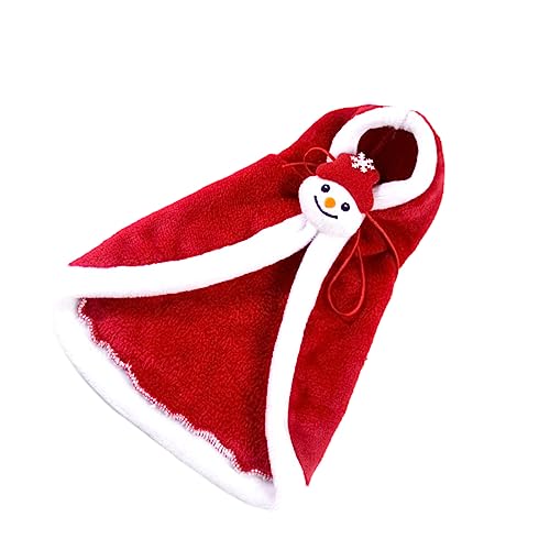 Mipcase Haustier-Kleidung Roter Haustier-Umhang Haustier-Cosplay-Kostüm Haustier-Party-Kleidung Umhang-Kleidung Bekleidung Weihnachtsfeier Hunde-Kleidung von Mipcase