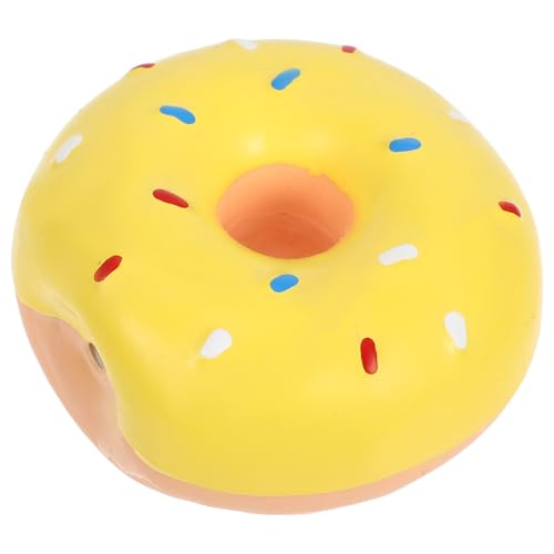 Mipcase Latex Quietschendes Hundespielzeug Donut-Form Interaktives Kauspielzeug Für Welpen Und Kleine Hunde Langlebig Und Sicher Mit Eingebautem Geräuschmechanismus von Mipcase