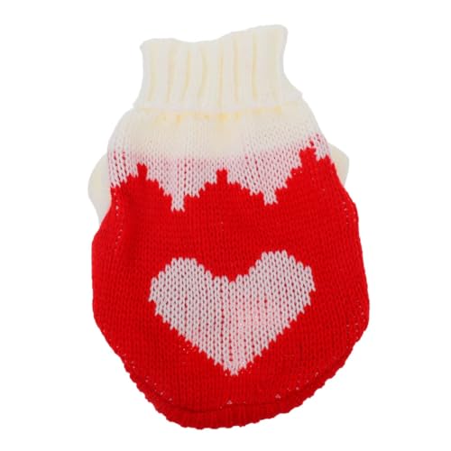 Mipcase Haustier-Pullover Valentinstag-Haustier Pullover mit Hundeherzen Haustierbekleidung für Hunde Süße Strick-Hundekleidung Kätzchen-Pullover Hundekleid zum Valentinstag Garn Mipcase Haustier-Pullover Valentinstag-Haustier Pullover mit Hundeherzen Haustierbekleidung für Hunde Süße Strick-Hundekleidung Kätzchen-Pullover Hundekleid zum Valentinstag Garn von Mipcase