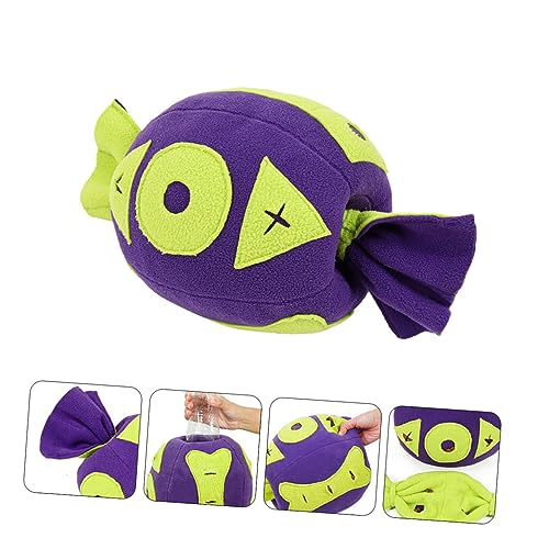 Mipcase Hunde-knirschspielzeug - Haustier-backenzahnspielzeug Kauspielzeug in Bonbonform Für Hunde Mit Futterloch Für Langsames Fressen Zum Spielen Im Innenbereich Mipcase Hunde-knirschspielzeug - Haustier-backenzahnspielzeug Kauspielzeug in Bonbonform Für Hunde Mit Futterloch Für Langsames Fressen Zum Spielen Im Innenbereich von Mipcase