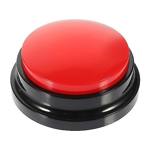 Mipcase Interaktiver Hunde-Button Mit Aufnahmemöglichkeit Lustiges Kommunikationsspielzeug Für Hunde Bindung Und Zu Stärken Rot von Mipcase