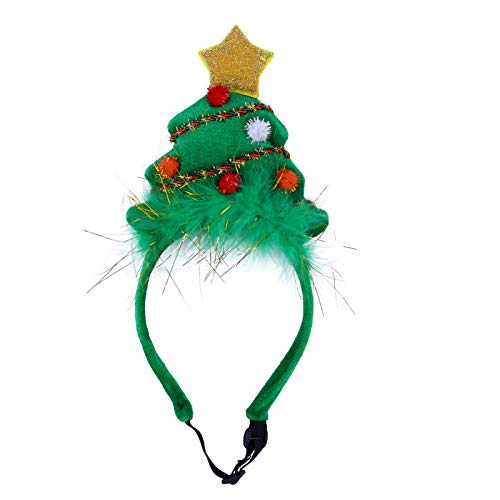 Mipcase Haustier-Weihnachtsbaum-Stirnband Hunde-Accessoire Haustier-Cosplay Haustier-Haar-Accessoires von Mipcase
