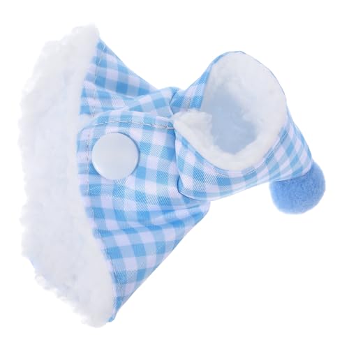 Mipcase Haustier Vogel Umhang Haustier-Vogel-Kleidung Kaketielkleidung Papageien -Outfit Papagei warmes Bett Kleidung für Sittiche Vogel-Pullover Plüsch Sky-Blue von Mipcase