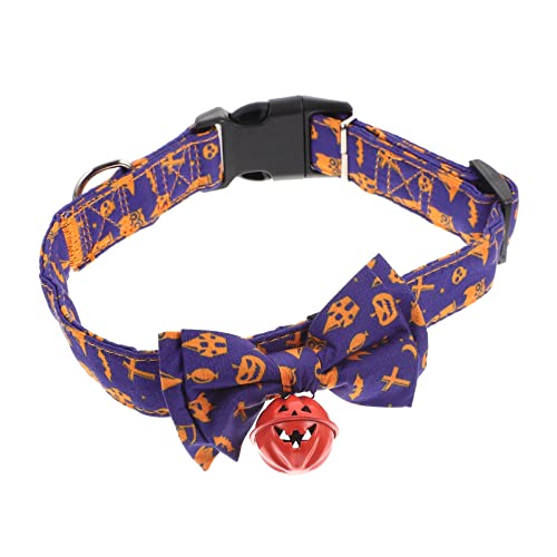 Mipcase Haustierhalsband Bowknot M Größe Hundepartyhalsband Dekorative Haustierhalskette Halloween-Thema von Mipcase