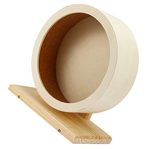 Mipcase Hamster-laufrad Großes Stummes Laufrad Aus Holz Spielzeug Für Hamster Meerschweinchen Chinchilla Zubehör von Mipcase
