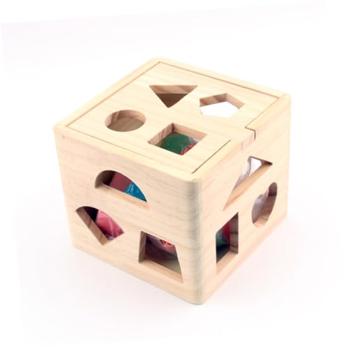 Mipcase Holzspielzeug Für Vögel Kreatives Parrot Block Toss Spielzeug Für Kleine Vögel Fördert Spaß Und Bewegung Sicheres Und Unterhaltsames Spielzeug Für Wellensittiche von Mipcase