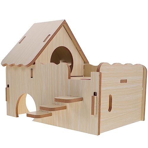 Mipcase Holz Meerschweinchen Spielzeug Großes Hamster Versteck Bett Meerschweinchen Zubehör und Spaß Mipcase Holz Meerschweinchen Spielzeug Großes Hamster Versteck Bett Meerschweinchen Zubehör und Spaß von Mipcase