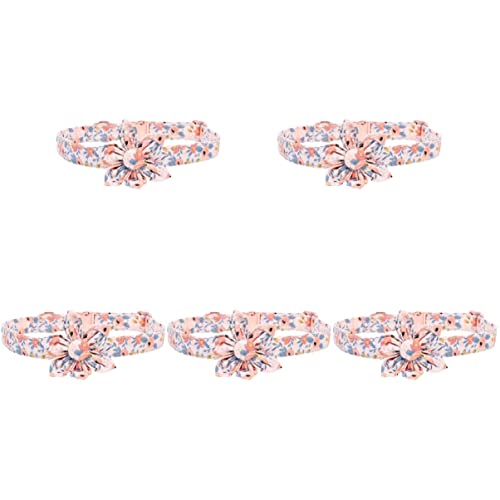 Mipcase 5-teiliges Halsband Mit Blumenmuster Verstellbar Für Mehr Komfort Für Weihnachtsfeiern Mädchen Hundezubehör Mipcase 5-teiliges Halsband Mit Blumenmuster Verstellbar Für Mehr Komfort Für Weihnachtsfeiern Mädchen Hundezubehör von Mipcase
