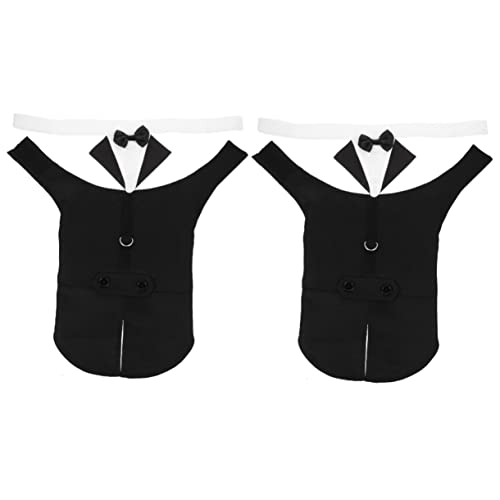 Mipcase 2 Sets Fliege Hochzeitshalsband Haustier Anzug Für Hunde Formelle Hundehalstuch Krawatte Modisches Haustier Fliege Halsband Für Hunde von Mipcase