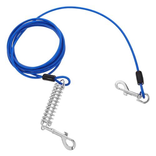 Mipcase Hundebindung Seilhundläufer Kabel Mit Schwenkhaken Und Stoßdämpfer Feder Hunde -Leine Leine Leine Für Kleine Bis Mittlere Haustiere Mipcase Hundebindung Seilhundläufer Kabel Mit Schwenkhaken Und Stoßdämpfer Feder Hunde -Leine Leine Leine Für Kleine Bis Mittlere Haustiere von Mipcase