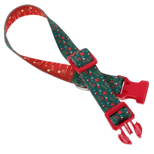 Mipcase Hundehalsbänder Weihnachtshalsband Für Hunde Kleines Hundehalsband Welpenhalsbänder Für Kleine Welpen Weihnachtshundehalsband Jingle Bell Halsband Mit Einstellen Haustier Polyester von Mipcase