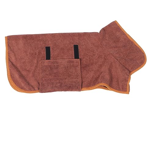 Mipcase Hundehandtücher hundepflege hundehandtuch Katzen Bademantel katzenpflege Hundebademantel Vlies Haustierbad Hunde-PIPI-Pads bequemer Hundemantel Haustier Bademantel Polyester Coffee von Mipcase