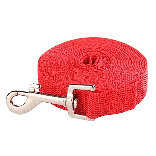 Mipcase Hundeleine Für Training Haustiertraining Rot 15 M 2 5 cm Breit Schnellverschluss von Mipcase