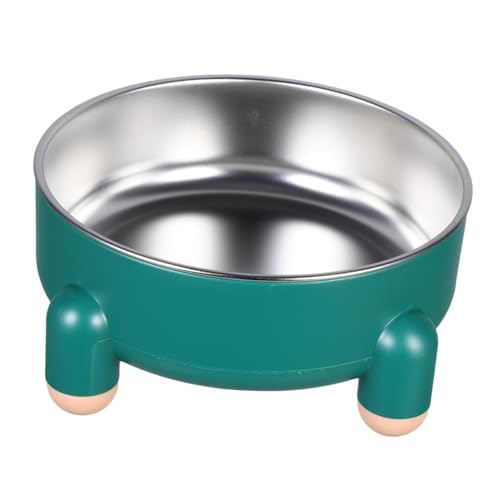 Mipcase Hundenapf Hundefutternapf Aus Edelstahl Hund Wassernapf Wasserschale Aus Edelstahl Futternapf Für Hunde Katzenfutterschale Kleine Hundefutterschale Rostfreier Stahl Green von Mipcase