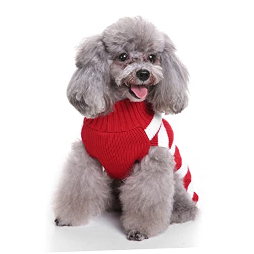 Mipcase Hundepullover Mit Elchstreifen-Print Weihnachtlicher Strickpullover Für Haustiere Welpenmantel Mipcase Hundepullover Mit Elchstreifen-Print Weihnachtlicher Strickpullover Für Haustiere Welpenmantel von Mipcase