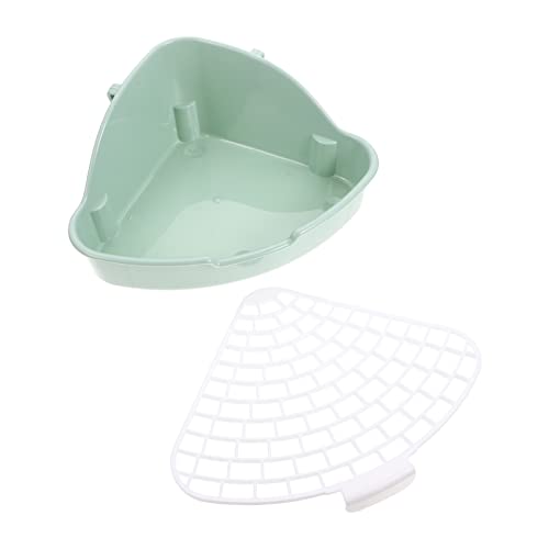 Mipcase Kaninchen Toilette Kaninchen Zubehoer Kaninchen Wurf Box Kleine Tier Bettw?sche Kunststoff Box Dreieck Wunschkiste Für Babykaninchen Chinchillas Kleine Meerschweinchen Frettchen von Mipcase