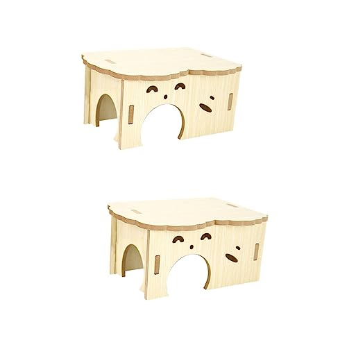 Mipcase 2 Stücke Luxus Hamster Bett Holz Versteck Für Guinea Schweine Unterhaltung Training Funktionen Mipcase 2 Stücke Luxus Hamster Bett Holz Versteck Für Guinea Schweine Unterhaltung Training Funktionen von Mipcase