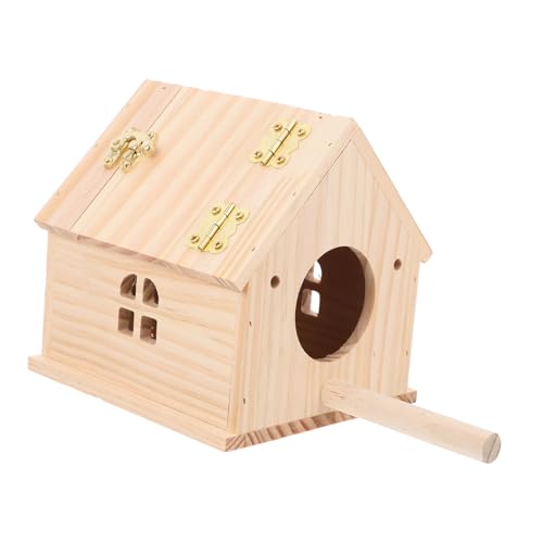 Mipcase Nistkasten Für Nymphensittiche Aus Holz Brutkasten Für Vögel Vogelhaus Mit Futter Sicheres Material Für Vogelzucht Handgefertigt Für Ornament Und Dekoration von Mipcase