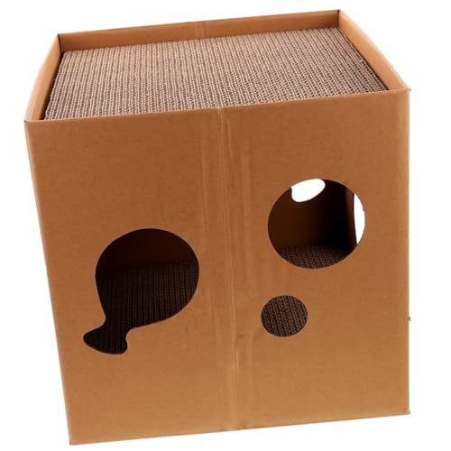 Mipcase Katzenkratzbrett Katzenhaus Katzenminze Kratzer Katzenspielzeug Katzenstreu-Erfrischer Kratzkarton Katzenbett aus Pappe Katzenhäuser aus Pappe für Wohnungskatzen Wellpapier Mipcase Katzenkratzbrett Katzenhaus Katzenminze Kratzer Katzenspielzeug Katzenstreu-Erfrischer Kratzkarton Katzenbett aus Pappe Katzenhäuser aus Pappe für Wohnungskatzen Wellpapier von Mipcase