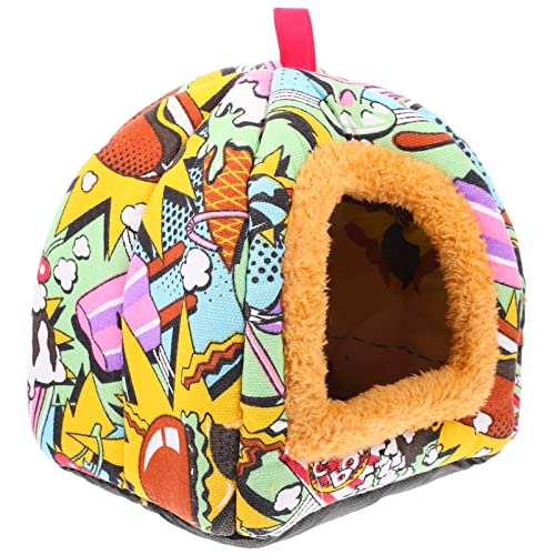 Mipcase Warmes Nest Für Meerschweinchen Hamster Plüschkäfig Für Haustiere Ratten Zuckergleiter Bett Bequem Isoliertes Haustiernest von Mipcase