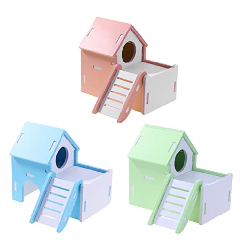 Mipcase Klein - Hamsterhaus Aus Holz Mit Leiter Und Ideal Für Hamster Mäuse Rennmäuse von Mipcase
