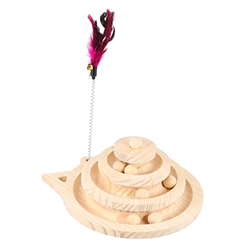 Mipcase Katzen-Plattenspieler Kugel Spielzeug Kreis Katzenspielzeug Mit Ball Katzenspielzeug Im Kreis 3-stufiges Katzenspielzeug Katzenturm Jagdspielzeug Hundeball Hölzern Haustier Katze Mipcase Katzen-Plattenspieler Kugel Spielzeug Kreis Katzenspielzeug Mit Ball Katzenspielzeug Im Kreis 3-stufiges Katzenspielzeug Katzenturm Jagdspielzeug Hundeball Hölzern Haustier Katze von Mipcase
