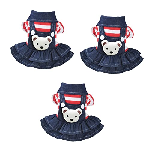 Mipcase 3st Frühlingskleider Für Hunde ädchen Hund Jeanskleid ädchenkleidung Hundebekleidung Hawaiianisches Kleid Mittleres Hundekleid Welpe Jeansmantel Der Hund Vierbeinige Hosen Mipcase 3st Frühlingskleider Für Hunde ädchen Hund Jeanskleid ädchenkleidung Hundebekleidung Hawaiianisches Kleid Mittleres Hundekleid Welpe Jeansmantel Der Hund Vierbeinige Hosen von Mipcase