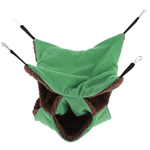 Mipcase Kuscheltier Mäuse für Unterschlupf Spielzeug Hütte Haustiere Ratte Kleinschichten Tier Schlafend Guinea Hauskäfig Etagenbett Winterhamster Warm Praktisch Dreilagig von Mipcase
