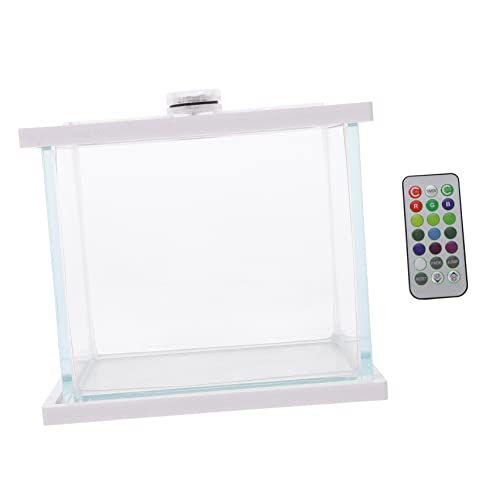 Mipcase Mikro-Meereslandschaftsdekor Mit Betta-Pflanzgefäß Farbraum Tankdeckel Kleines Glasriff Tropisches Zuhause LED-Fische Aquariengröße Ökologisches Hotel Hydroponik Mipcase Mikro-Meereslandschaftsdekor Mit Betta-Pflanzgefäß Farbraum Tankdeckel Kleines Glasriff Tropisches Zuhause LED-Fische Aquariengröße Ökologisches Hotel Hydroponik von Mipcase