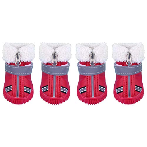 Mipcase 4 Stück Herbst Winter Hundeschuhe Schneestiefel Für Welpen Schneestiefel Für Kleine Hunde Hundeschuhe Für Schnee Outdoor-Geschenk Baumwolle Winterschuhe Der Hund Mipcase 4 Stück Herbst Winter Hundeschuhe Schneestiefel Für Welpen Schneestiefel Für Kleine Hunde Hundeschuhe Für Schnee Outdoor-Geschenk Baumwolle Winterschuhe Der Hund von Mipcase