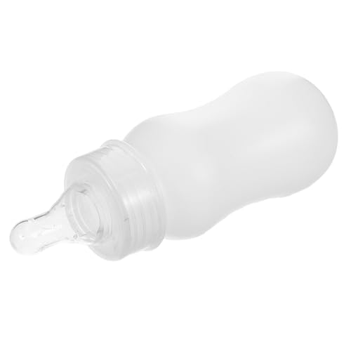 Mipcase Nuckelflasche milchspender Haustierfutterflasche Trinkflasche für Vieh Futterspender Fütterung für kleine Tierflaschen Kälber Pflegeflasche Milchflasche Lamm Plastik Weiß von Mipcase