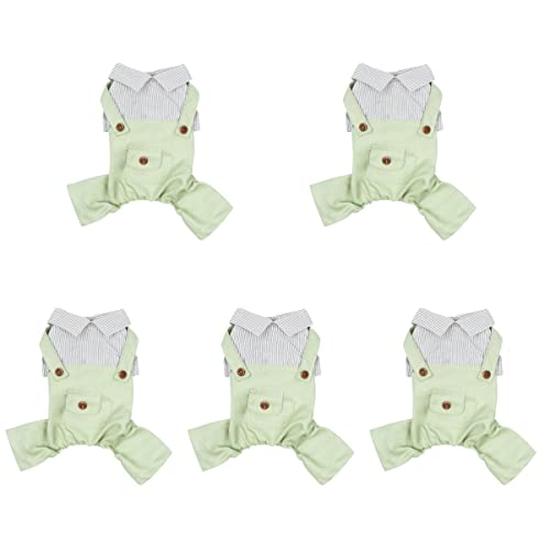 Mipcase 5-teiliges Bequemes Hundeoverall Für Frühling Und Herbst Exquisite Welpenkleidung Atmungsaktive Haustierbekleidung Dekoratives Hundeoutfit Mipcase 5-teiliges Bequemes Hundeoverall Für Frühling Und Herbst Exquisite Welpenkleidung Atmungsaktive Haustierbekleidung Dekoratives Hundeoutfit von Mipcase