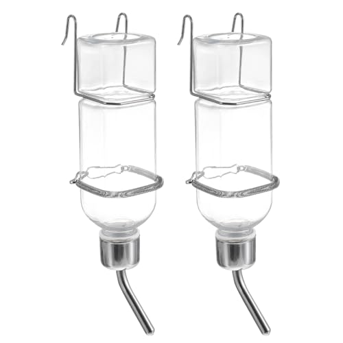 Mipcase Pet Supply Wasserflasche, 350 ml, zum Aufhängen, Trinknapf für sicheres Material, praktisch für den Heimgebrauch, 2 Stück Mipcase Pet Supply Wasserflasche, 350 ml, zum Aufhängen, Trinknapf für sicheres Material, praktisch für den Heimgebrauch, 2 Stück von Mipcase