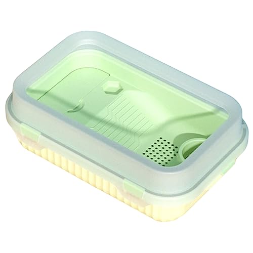 Mipcase Plastikbox Schildkröte Reptilien Lebensraumbecken für Schildkröten Schlange Schildkröten -Backenplattform Schildkrötenaquarium zum Füttern Schildkrötenbehälter aus Kunststoff pp von Mipcase