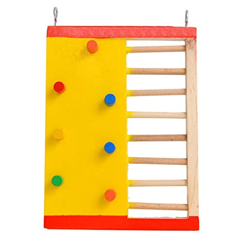 Mipcase 1stk Hamster Kletter Leiter Kletterleiter Für Kleintiere Papageienbarschständer Rattenbrücke Vogelversteck Spielzeug Papageienleiter Vogelleiter Aus Holz Klettern Hölzern Hase von Mipcase