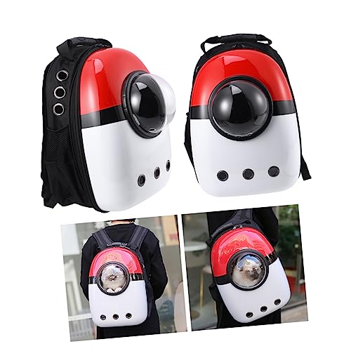 Mipcase Roter Haustier-Rucksack Für Hunde Und Katzen Bequem Sicher Und Belüftet Aus PVC Mipcase Roter Haustier-Rucksack Für Hunde Und Katzen Bequem Sicher Und Belüftet Aus PVC von Mipcase