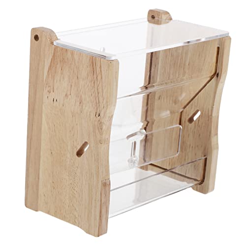 Mipcase S - Trog Behältergröße Schüssel Huhn Küken Mehrzweck Fütterung Fütterer Nymphensittich Haustier Automatisch Holz Transparent Rutin Nein Für Sittich Bauernhaus Werkzeuge von Mipcase