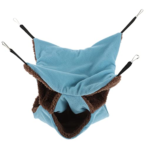Mipcase Schlafsack Für Haustiere Gefülltes Hängematten-hängetunnel Meerschweinchen-hängematte Zwerghamster Hängematte Hamsterhausbett Vogel Hängematte Kleines Haustier Flanell von Mipcase
