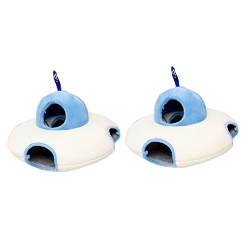 Mipcase 2 Stücke Pet Hamster Hängen Hängematte Nest Bett Tier Bett Form Weiches Material von Mipcase