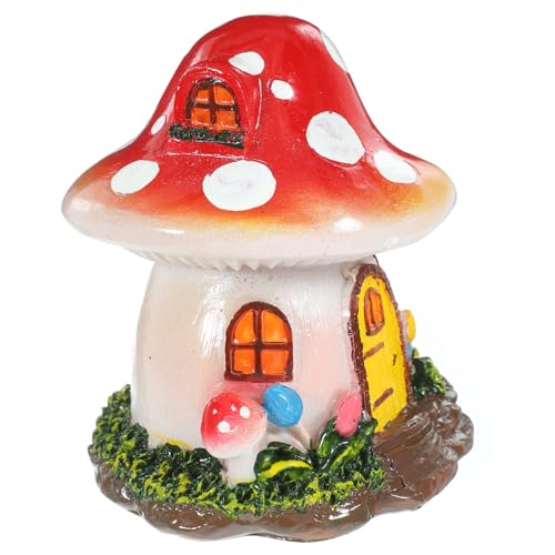 Mipcase Simulation Mushroom House Aquarium Ornament Künstliche Dekoration für Fischbecken Sicheres und Pflegeleichtes Zubehör zur Verschönerung Ihres Aquariums für Ansprechende Mipcase Simulation Mushroom House Aquarium Ornament Künstliche Dekoration für Fischbecken Sicheres und Pflegeleichtes Zubehör zur Verschönerung Ihres Aquariums für Ansprechende von Mipcase